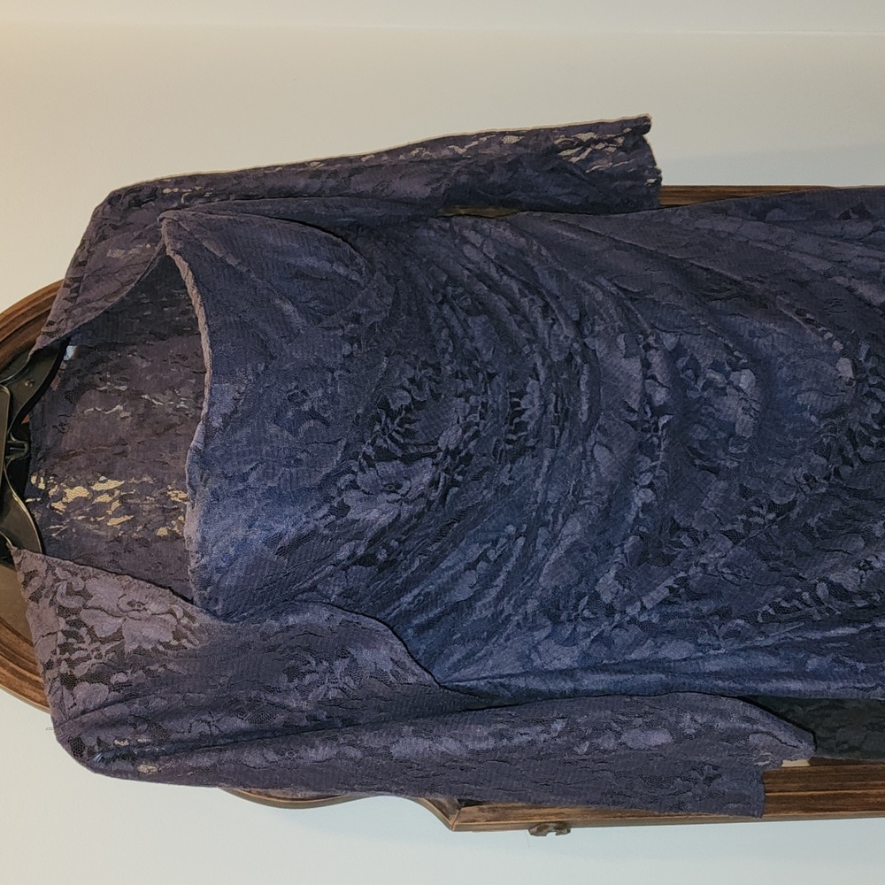 Cicada Custom Made Special Ocasion Strapless Lace Dress and Bolero - 18/20